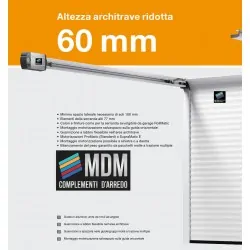 Serranda da garage COLORATA scorrevole  a soffitto RollMatic OD Inclusa motorizzazione laterale ProMatic