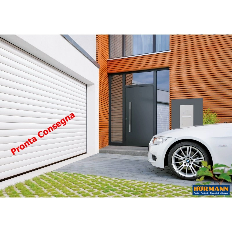 Serranda avvolgibile da garage RollMatic mis. L-2630 H-2150 RAL 9016 bianco  traffico