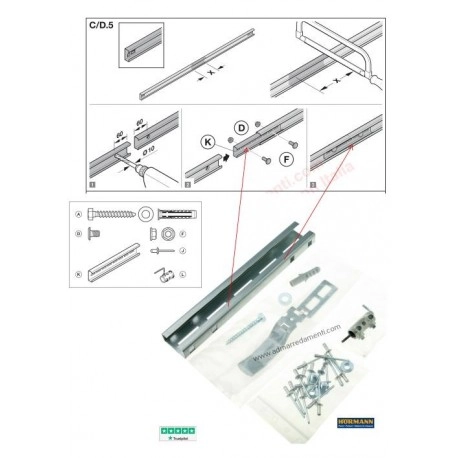 Kit adattamento in larghezza del portone (per LPU 42) fino a LZ 4500